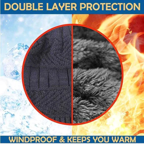 Woolen Cap with Neck Muffler / Neck warmer
