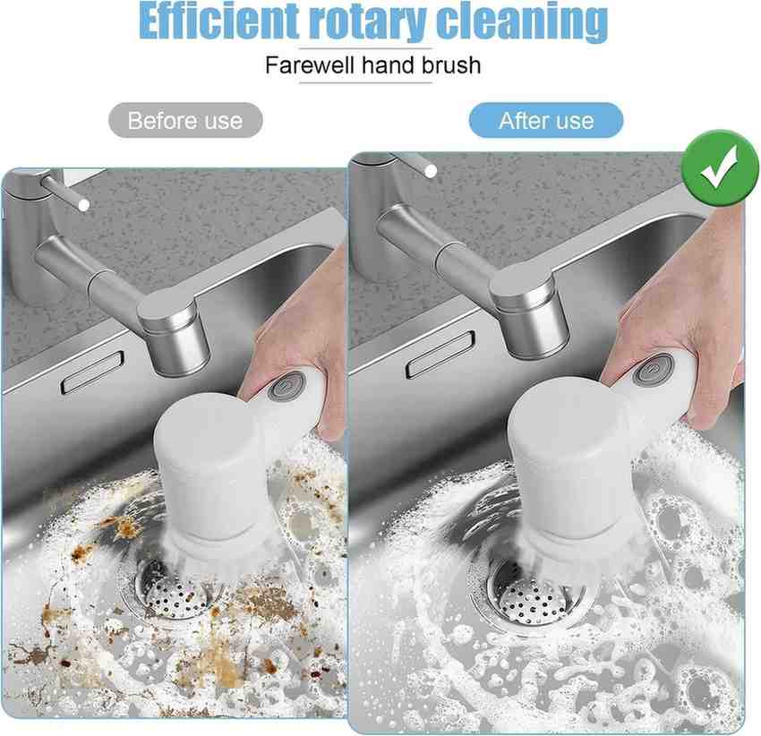 "QuickScrub 5-in-1 Handheld Cleaner with Interchangeable Heads""QuickScrub 5-in-1 Cleaner effortlessly scrubbing bathroom tiles"
"Powerful cordless QuickScrub 5-in-1 Cleaner for tough kitchen stains"
"QuickScrub 5-in-1 Cleaner – portable and lightweight design for easy cleaning"
Rechargeable QuickScrub 5-in-1 Cleaner with long-lasting battery life"