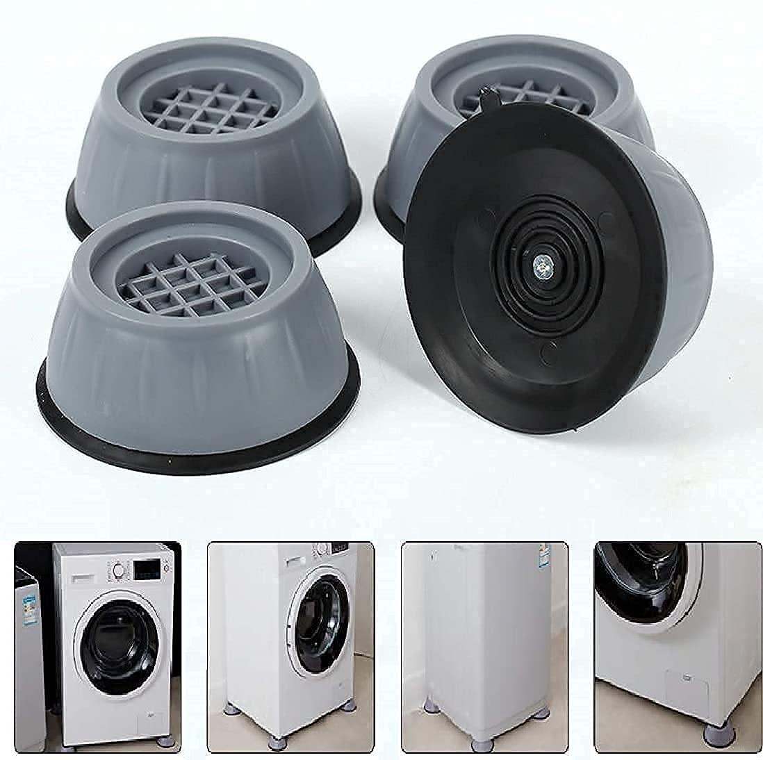 SpinnGuard Anti-Vibration Foot Pads - Foot Pads for Washing Machines Dryer, Great For Home, Laundry Room, Kitchen, Washer, Dryer, Table, Chair, Sofa, Bed (4 Units)