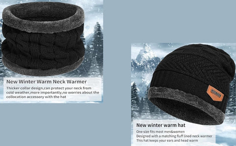 Woolen Cap with Neck Muffler / Neck warmer