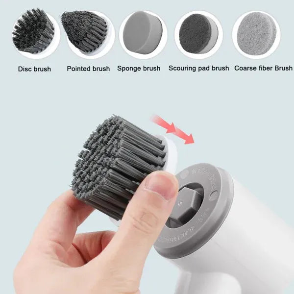 "QuickScrub 5-in-1 Cleaner – portable and lightweight design for easy cleaning"