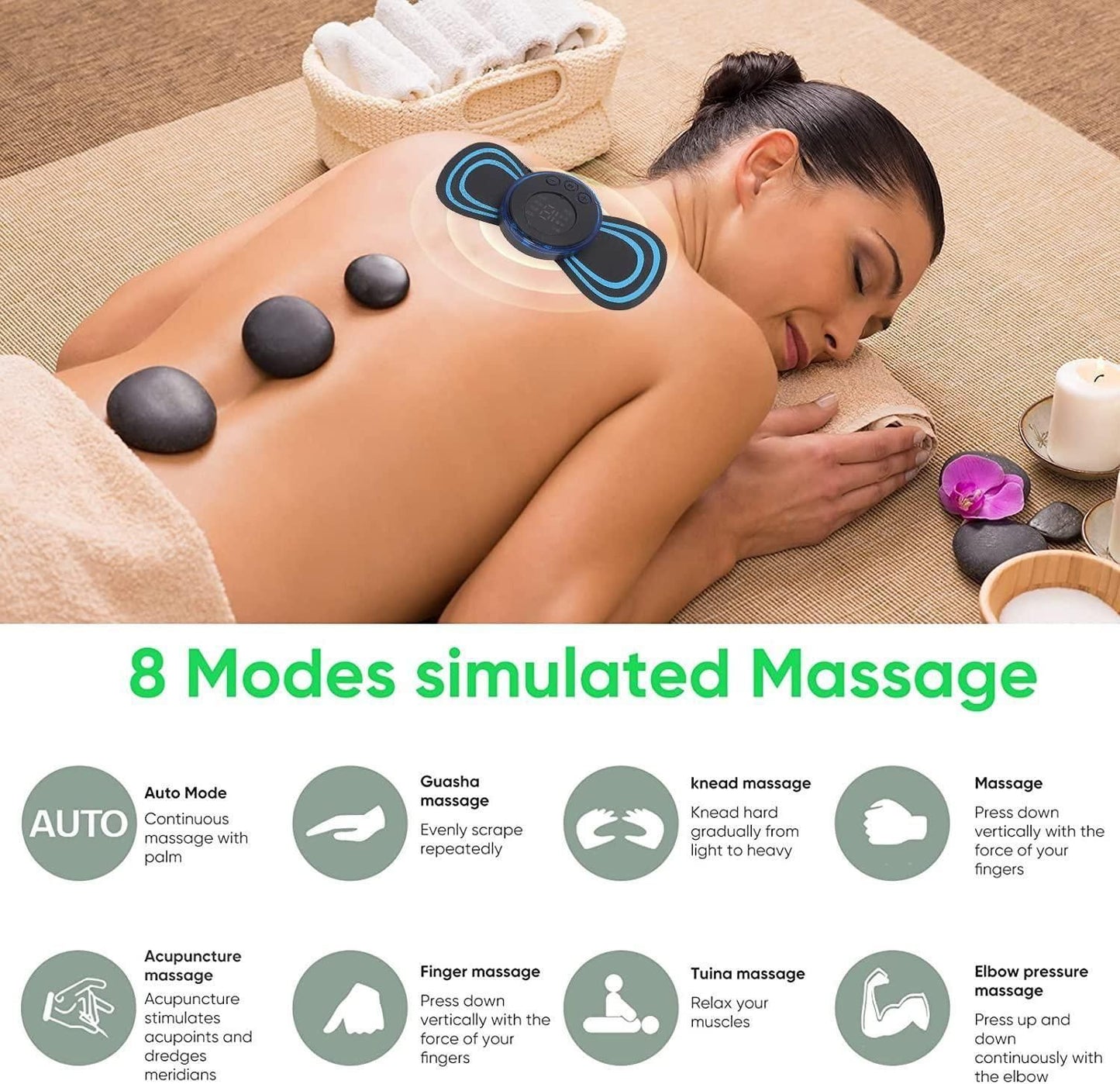 "WittyRelax Mini Bliss Massager: Your Personal Tranquility Companion"