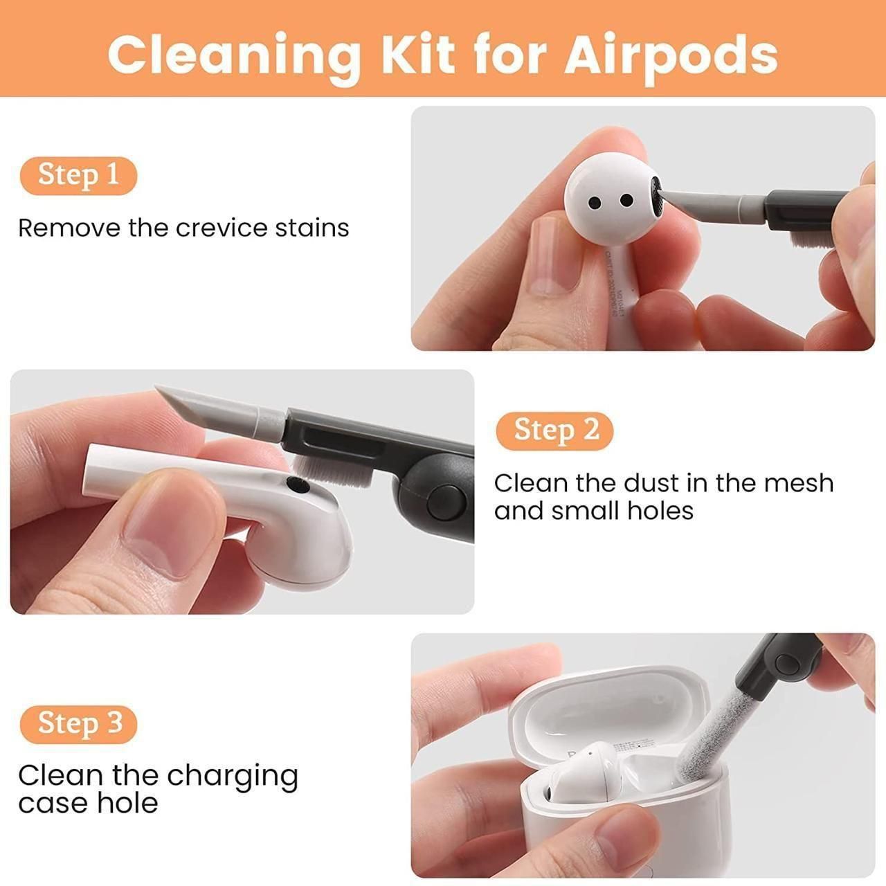 CleanMaxx Pro 7-in-1 Multi-Purpose Electronic Cleaning Kit for Laptop, Phone Keyboard, Screen & Earbuds with Free Screen Cleaner