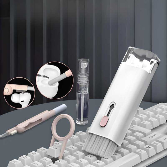 CleanMaxx Pro 7-in-1 Multi-Purpose Electronic Cleaning Kit for Laptop, Phone Keyboard, Screen & Earbuds with Free Screen Cleaner