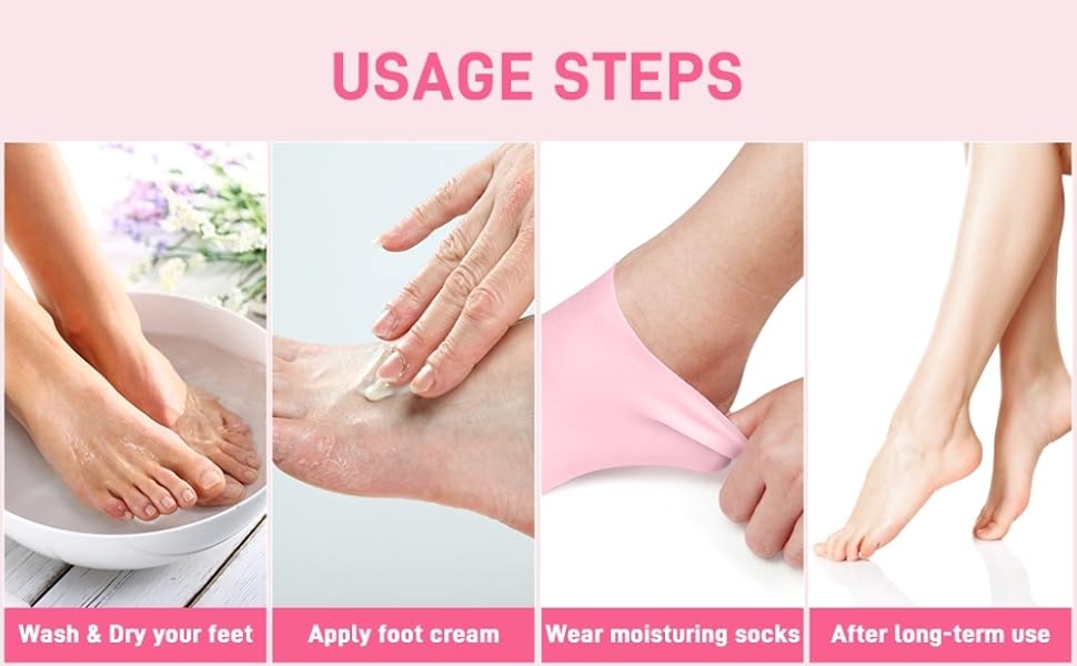 SmoothSoles Silicon Socks for Crack - Spa Gel Socks for Women and Men