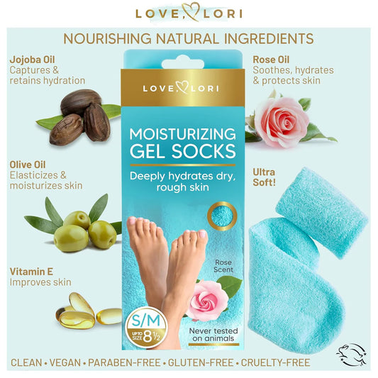 SmoothSoles Silicon Socks for Crack - Spa Gel Socks for Women and Men