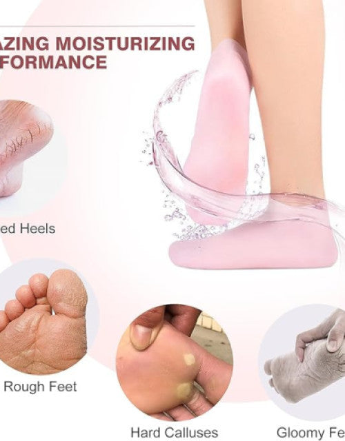 SmoothSoles Silicon Socks for Crack - Spa Gel Socks for Women and Men