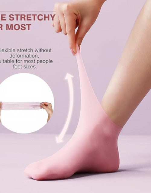 SmoothSoles Silicon Socks for Crack - Spa Gel Socks for Women and Men